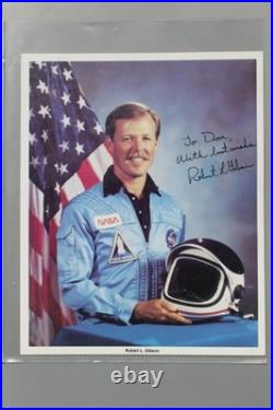 Astronaut Autograph Space Shuttle ROBERT L. GIBSON Signed Inscribed
