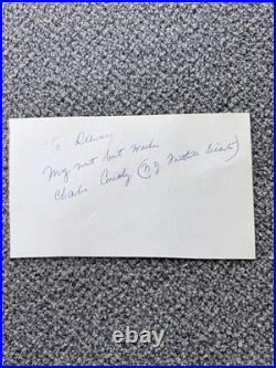 Audrey Hepburn Authentic JSA Hand-Signed Autograph Inscribed To Danny
