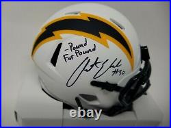 Austin Ekeler Chargers Signed Autographed Lunar Eclipse Mini Helmet Inscribed