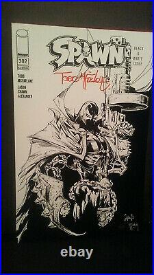 Autographed Art Print Image Spawn Signed By Todd McFarlane + COA