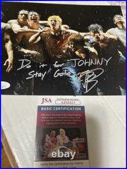 Autographed Brody Grant Outsiders 8x10 Photo Inscribed Stay Gold JSA Signed Auto