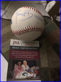 Autographed Pierce Brosnan baseball inscribed 007 an 2014 JSA Certified Signed