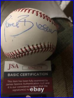 Autographed Pierce Brosnan baseball inscribed 007 an 2014 JSA Certified Signed