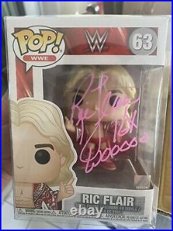 Autographed Ric Flair Funko Pop (inscribed)