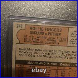 Autographed Rollins Fingers- 1972 Topps #241 Inscribed HOF 92