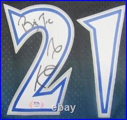 Autographed/Signed Kevin Garnett Signed Timberwolves Jersey Inscribed Big Tic