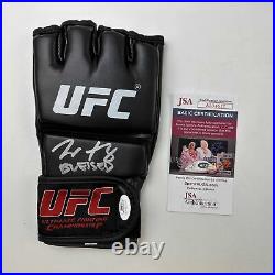 Autographed/Signed Max Holloway Inscribed Blessed UFC Black Glove JSA COA Auto