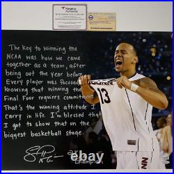 Autographed/Signed SHABAZZ NAPIER Inscribed Story UConn 16x20 Photo Fanatics COA