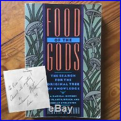 Autographed Signed Terence Mckenna Food Of The Gods Hermes Occult Esoteric