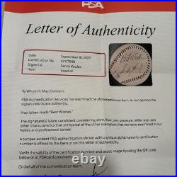 Autographed Vintage 1960s Sandy Koufax Single Signed Inscribed Ball PSA DNA COA
