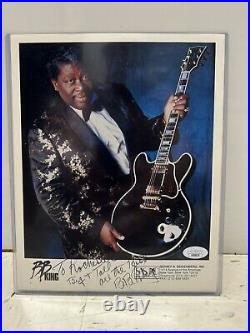 BB King Signed 8x10 Picture Autographed JSA COA inscribed