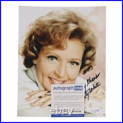 BETTY WHITE Autographed Signed 8x10 Photo Inscribed Many Thanks COA RARE Legend