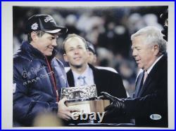 BILL BELICHICK BECKETT (BAS) CERTIFIED SIGNED & INSCRIBED 11x14 PHOTO AUTOGRAPH