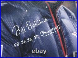 BILL BELICHICK BECKETT (BAS) CERTIFIED SIGNED & INSCRIBED 11x14 PHOTO AUTOGRAPH