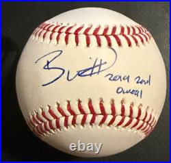 BOBBY WITT JR. Rare Inscribed Signed Auto Autographed Baseball JSA Witness
