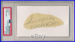 Babe Ruth Signed & Inscribed Sincerely Autograph. Auto PSA