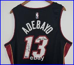 Bam Adebayo Signed BAM BAM Inscribed Miami Heat Nike NBA Autograph Jersey BAS