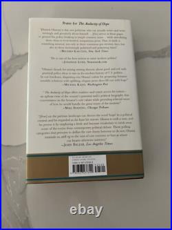Barack Obama Signed And Rarely Inscribed 1st Edition'The Audacity Of Hope' HC