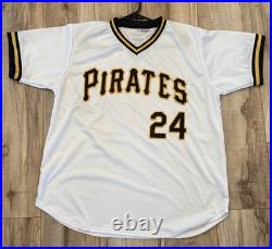 Barry Bonds Signed Pittsburgh Pirates Autographed Jersey Inscribed with Stats COA