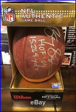 Barry Sanders Autographed Inscribed Official NFL DUKE Football Beckett COA Lions