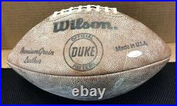 Bart Starr Packers Autographed Inscribed MVP HOF Duke Wilson Football WithCOA