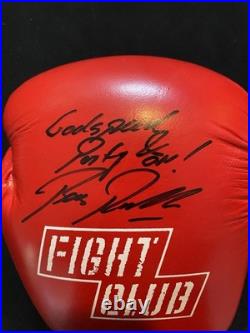 Bas Rutten MMA UFC Autograph Signed Glove In Inscribed Party On Fight Club