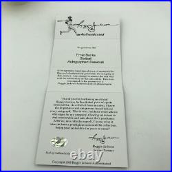 Beautiful Ernie Banks Signed Autographed Heavily Inscribed STAT Baseball RJ COA