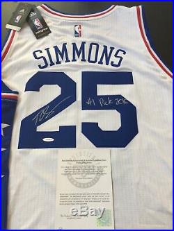 Ben Simmons Upper Deck Authentic Signed Autograph Jersey Inscribed #1 Pick 2016