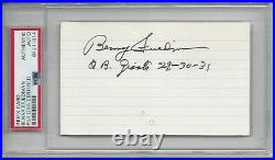 Benny Friedman autograph PSA/DNA w rare position, team, and years inscribed