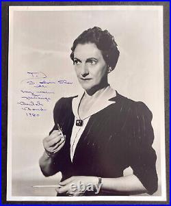 Beulah Bondi Inscribed Signed Autograph 8x10 Photo Dated 1980 Finishing School