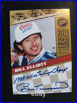 Bill Elliott Inscribed 1988 Winston Cup Champ Autograph Auto