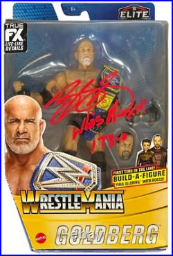 Bill Goldberg autographed inscribed action figure WWE Elite Collection JSA COA