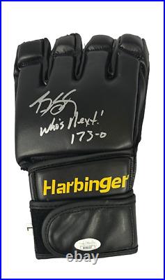 Bill Goldberg autographed signed inscribed glove WWE Roman Reigns JSA COA