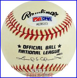 Bill Nicholson Signed Autographed Official NL Baseball Inscribed'Swish' PSA