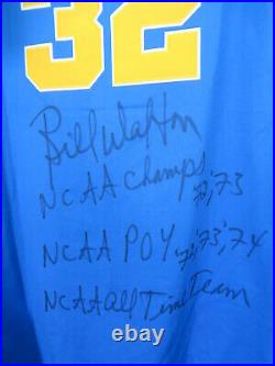 Bill Walton signed autograph UCLA Bruins Adidas stitched jersey inscribed 4X JSA