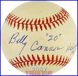 Billy Cannon Signed Autographed Al Baseball Inscribed 20 Heisman 1959 Psa Lsu