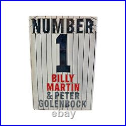 Billy Martin NY Yankees Autographed Signed Inscribed Number 1' Book (PSA COA)
