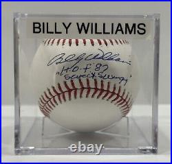 Billy Williams Autograph Signed MLB Ball Inscribed Sweet Swinging & HOF Cubs JSA