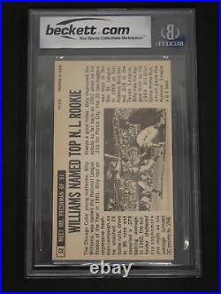 Billy Williams Signed 1964 Topps Giants #52 Inscribed Hof 87 Bas Coa Chicago