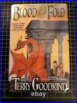 Blood of the Fold Terry Goodkind SIGNED Inscribed Autograph 1st Edition 1st/1st