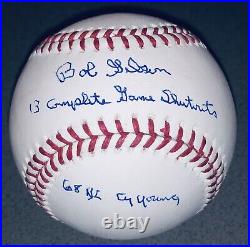 Bob Gibson Signed & Inscribed St. Louis Cardinals autographed MLB baseball JSA