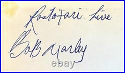 Bob Marley Signed Autographed Exodus Fan Club Post Card Rare Inscribed JSA