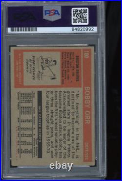 Bobby Orr signed 1972 Topps Card #100 PSA DNA Bruins Inscribed HOF Auto 10 C1298