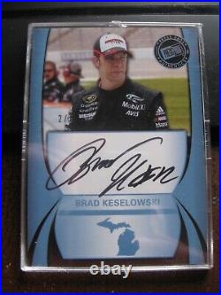 Brad Keselowski 2011 Press Pass 2/5 On Card Autograph Auto Inscribed #12