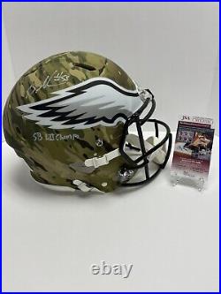 Brandon Graham Autograph Signed Eagles Camo Speed Authentic Helmet Inscribed JSA