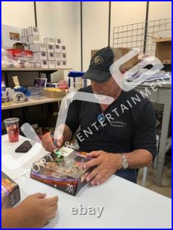 Bret Hart Bill Goldberg autographed signed inscribed action figure WWF WCW JSA