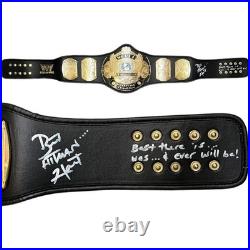 Bret The Hitman Hart autographed signed inscribed replica champion belt WWF JSA