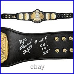 Bret The Hitman Hart autographed signed inscribed replica champion belt WWF JSA