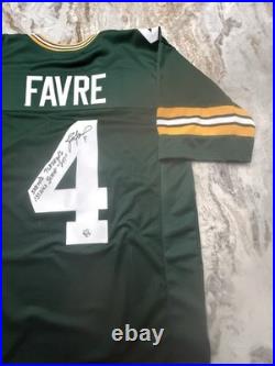 Brett Farve Autographed Signed Inscribed Jersey Greenbay Packers Farve COA