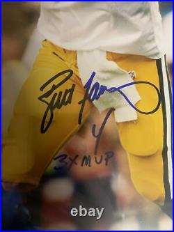 Brett Favre Autograph Signed Packers Inscribed 3x MVP 16x20 Photo Framed JSA